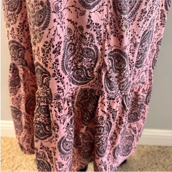 Universal Women’s Elegant Pink Paisley Mini Sundress Size L - Picture 7 of 10